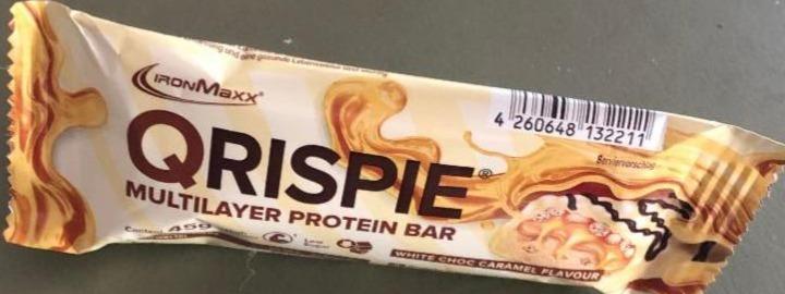 Fotografie - Qrispie Multilayer Protein Bar White Choc Caramel IronMaxx