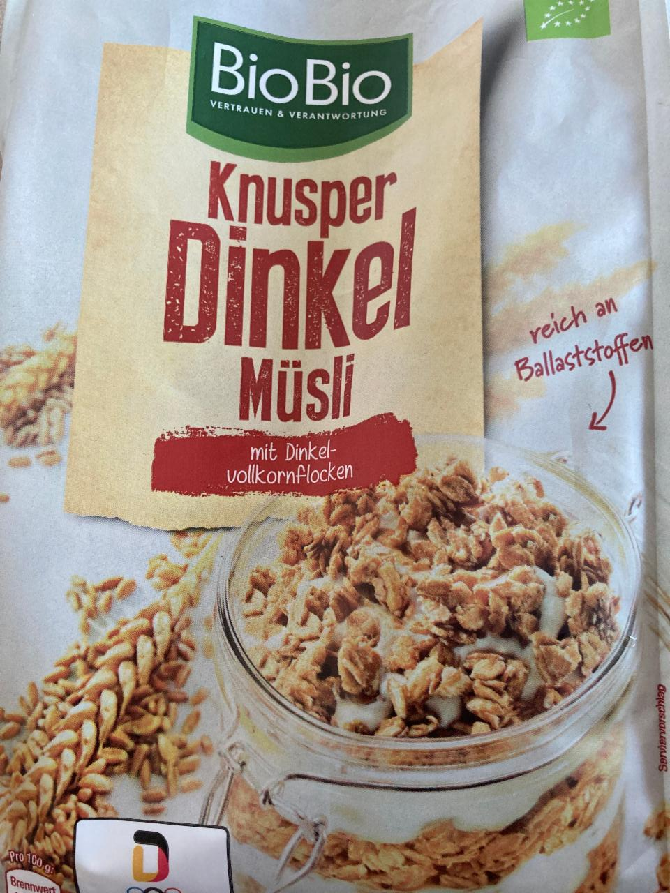 Fotografie - Knusper Dinkel Müsli BioBio