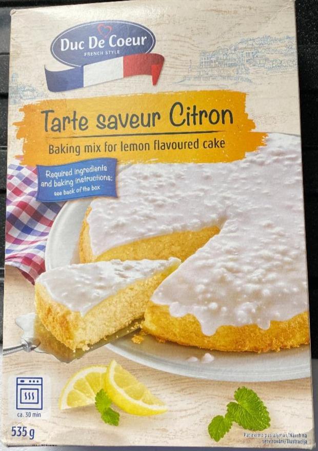 Fotografie - Tarte saveur citron Duc De Coeur