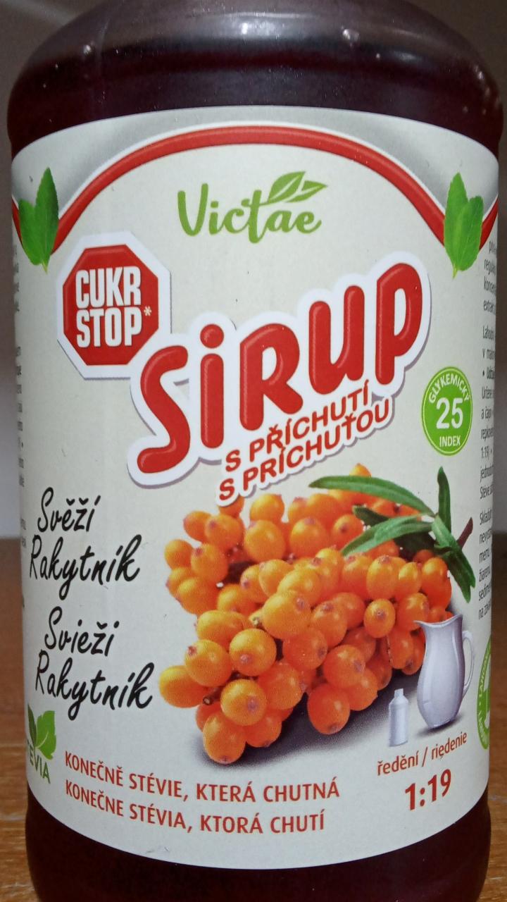 Fotografie - Sirup Svěží Rakytník Victae