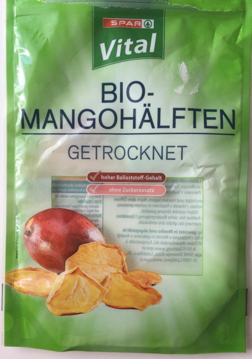 Fotografie - Bio Mangohälften getrocknet Spar Vital