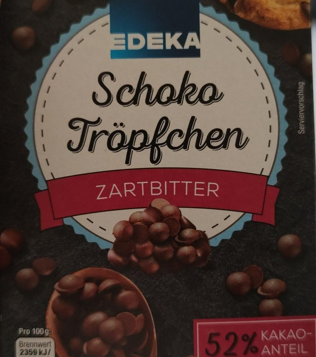 Fotografie - Schoko Tröpfchen zartbitter Edeka