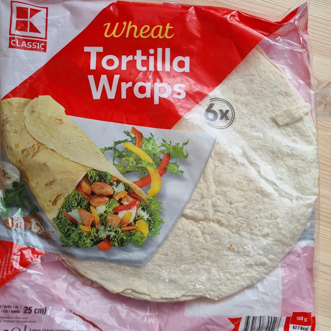 Fotografie - Wheat tortilla wraps K-Classic