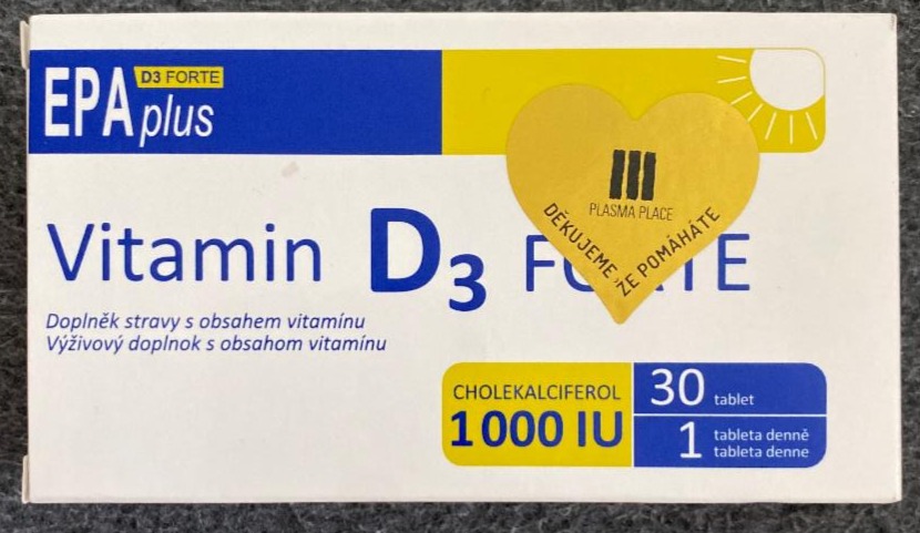 Fotografie - Vitamin D3 FORTE EPA plus