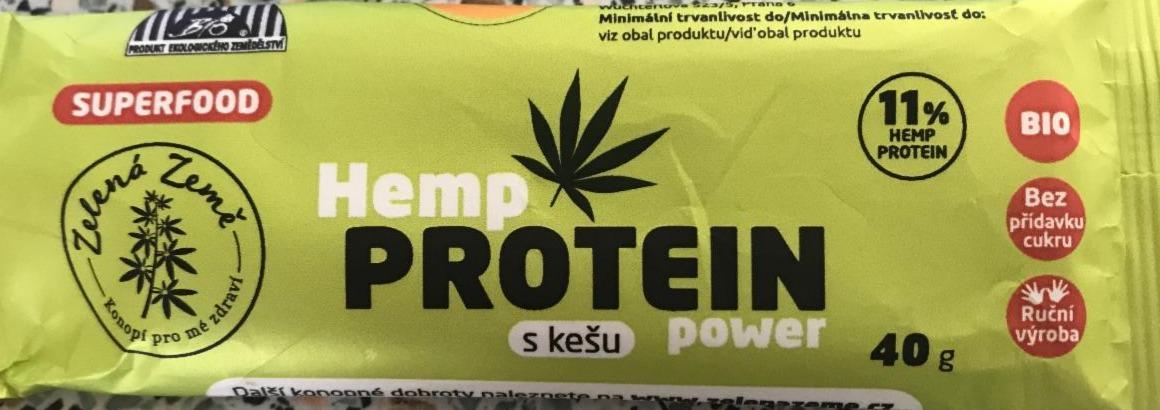 Fotografie - Hemp protein s kešu power Zelená Země