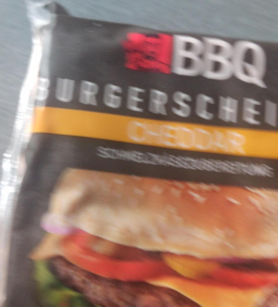 Fotografie - cheddar burgerschneiben BBQ