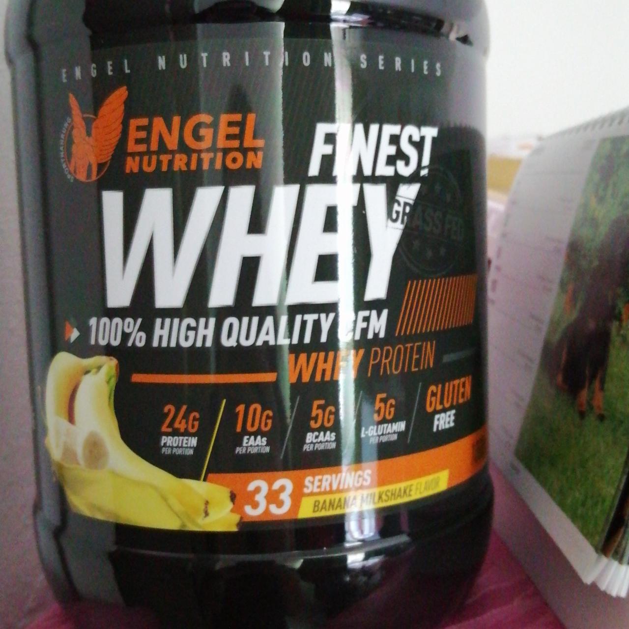 Fotografie - fines whey 100% high quality Banana Milkshake Engel Nutrition