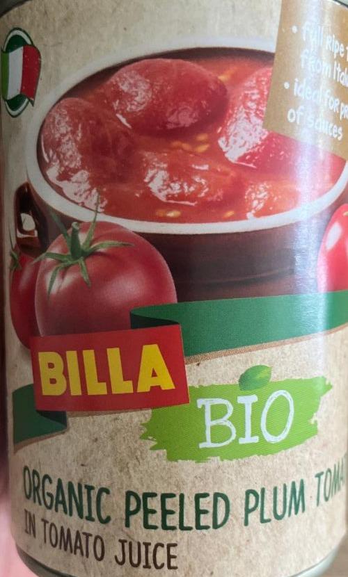 Fotografie - Organic peeled plum tomatoes Billa Bio