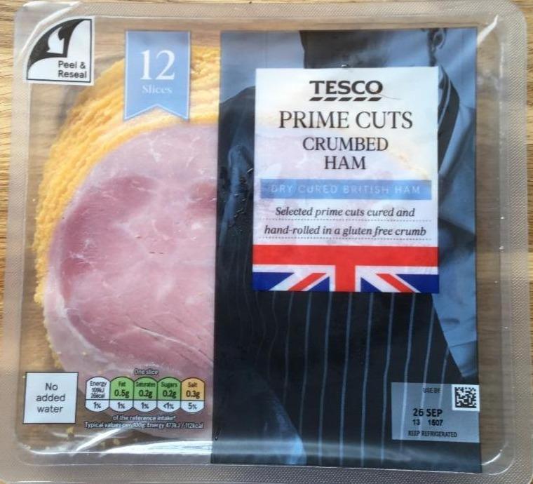 Fotografie - Prime Cuts Wafer Thin Crumbed Ham Tesco