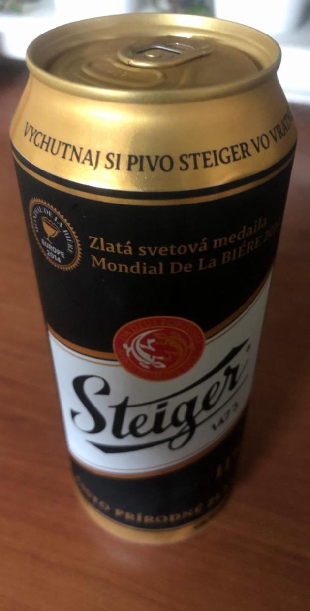 Fotografie - pivo Steiger tmavé 11% 4.5% obj.