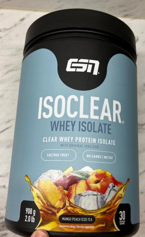 Fotografie - Isoclear Whey Isolate Protein Mango Peach Iced Tea ESN