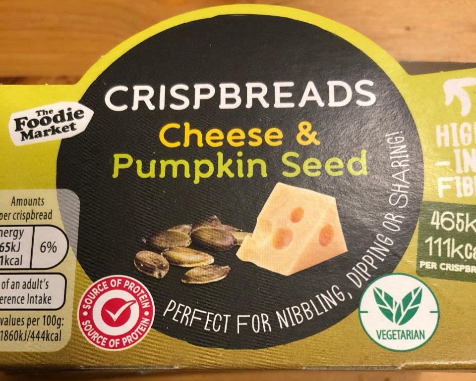 Fotografie - Crispbreads Cheese & Pumpkin Seed The Foodie Market