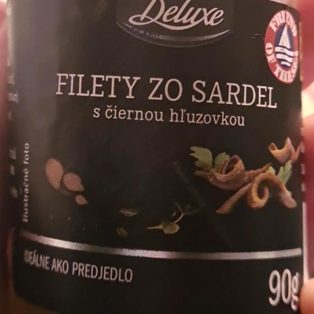 Fotografie - Filety zo sardel s čiernou hľuzovkou Deluxe