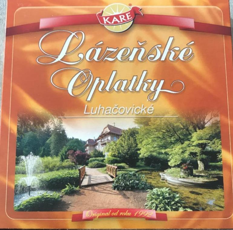 Fotografie - Láze%nské Oplatky Luhačovicé Kare