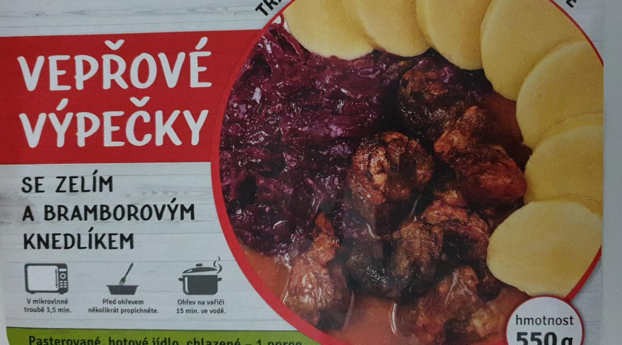 Fotografie - Vepřové výpečky se zelím a bramborovým knedlíkem KM-Produkt food