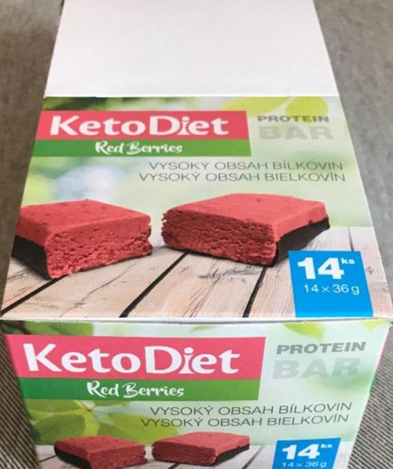 Fotografie - proteinova tyčinka Red berries KetoDiet