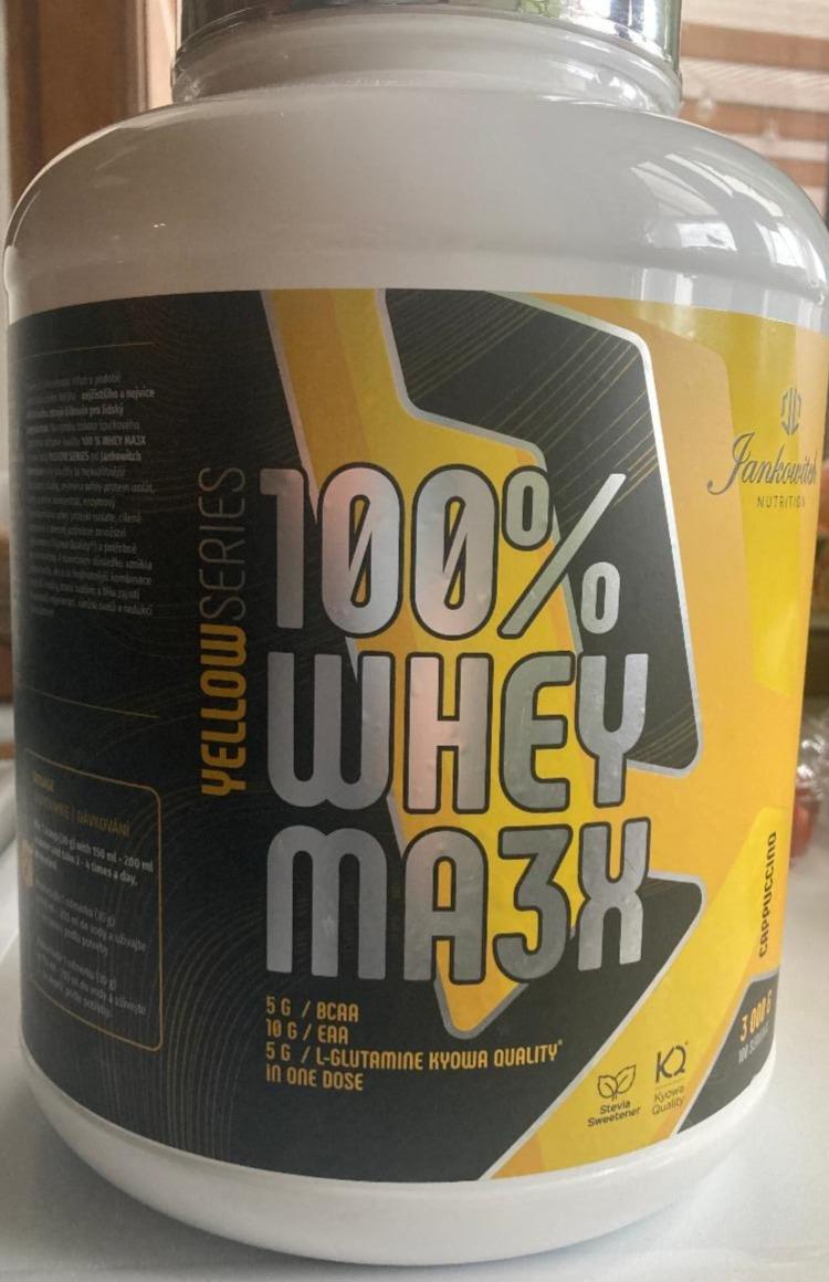 Fotografie - 100% Whey Ma3x Protein Jankowitch NUTRITION