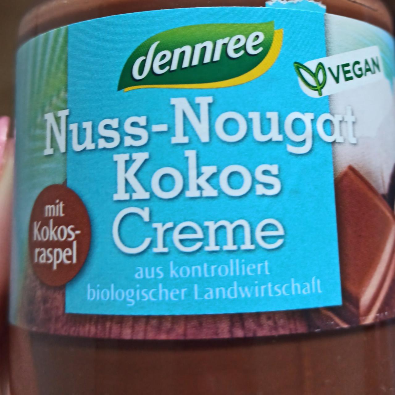 Fotografie - Nuss-Nougat Kokos Creme Dennree