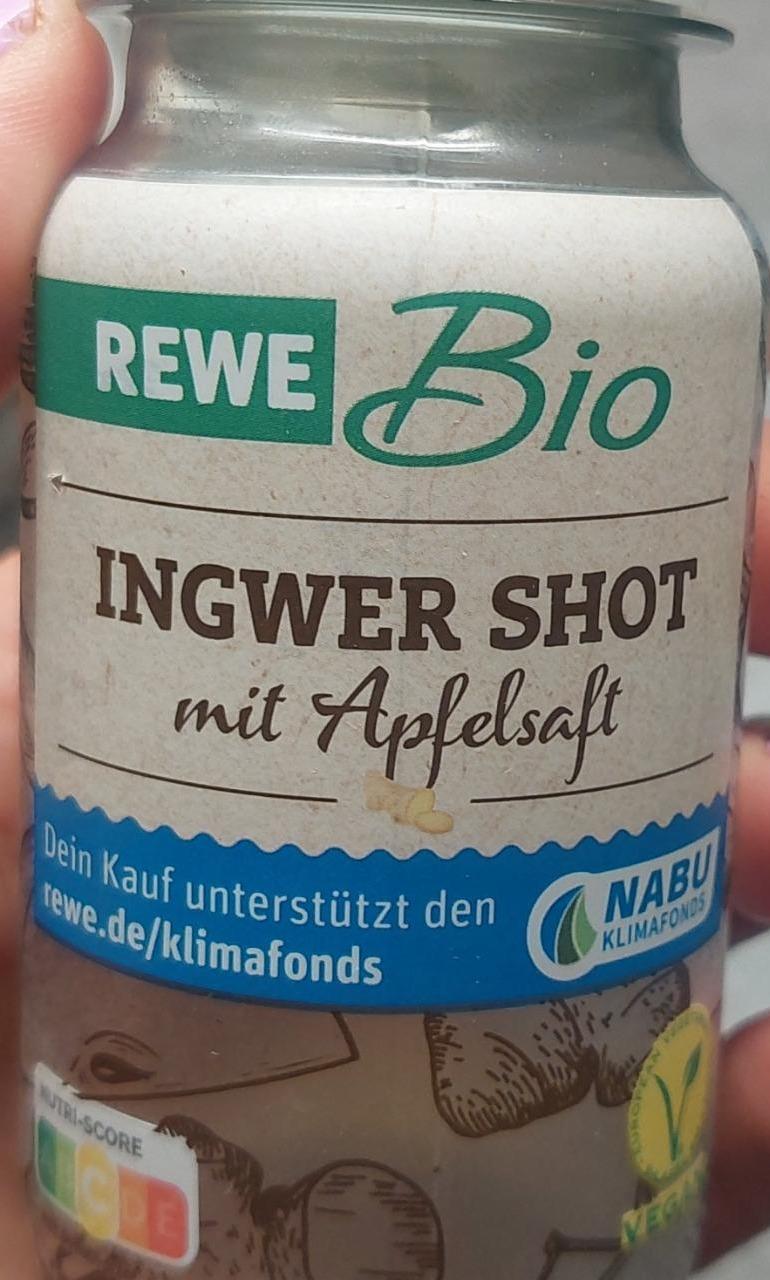 Fotografie - Ingwer Shot mit Apfelsaft REWE Bio