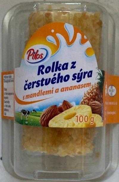 Fotografie - Rolka z čerstvého sýra s mandlemi a ananasem Pilos