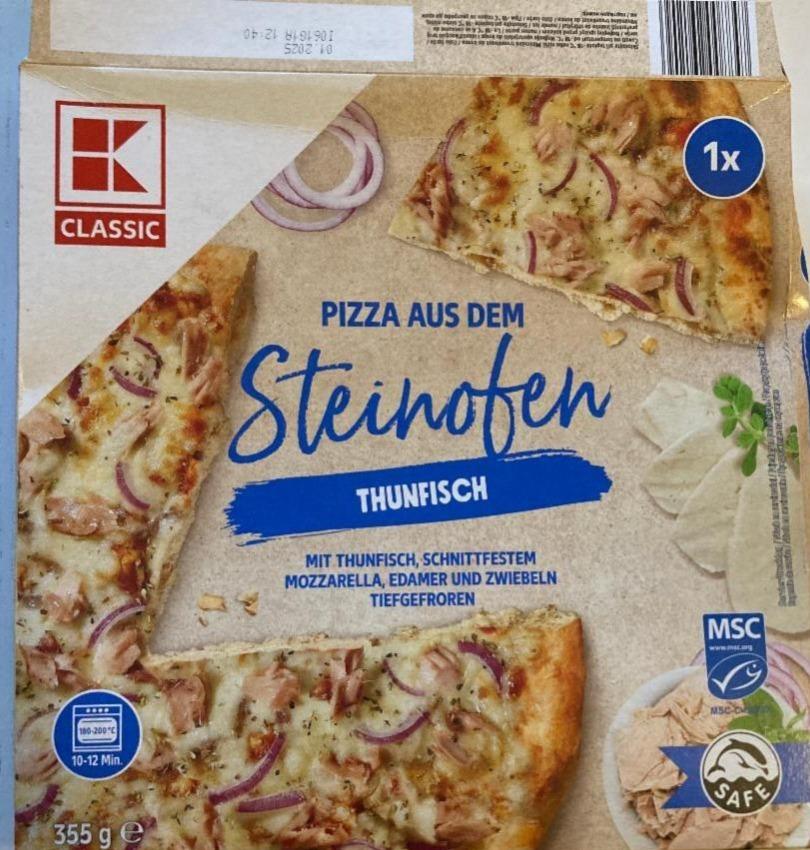 Fotografie - Pizza aus dem Steinofen Thunfisch K-Classic