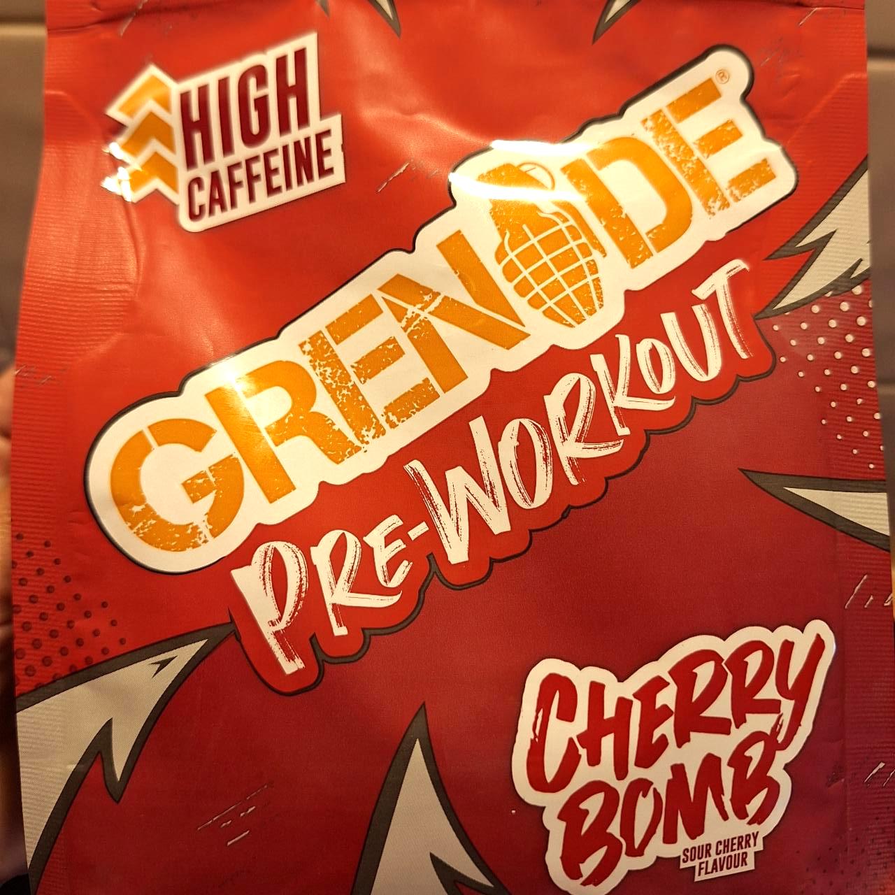 Fotografie - Pre-Workout cherry bomb Grenad