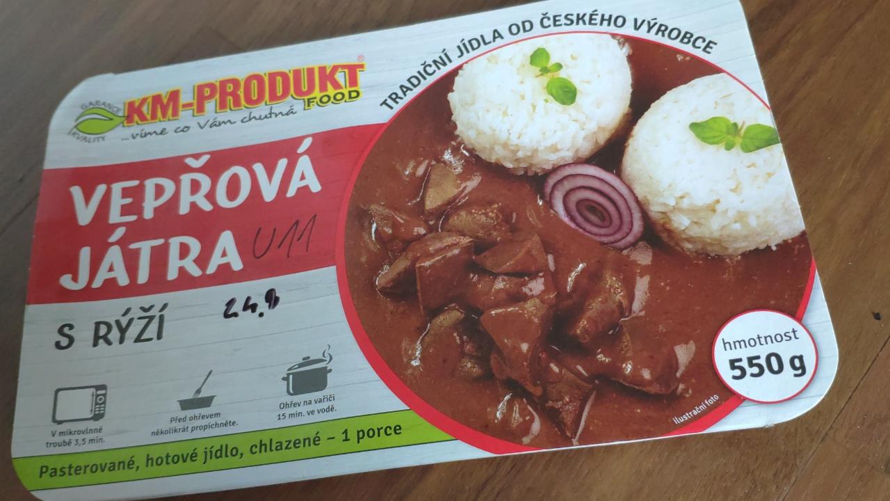 Fotografie - Vepřová játra s rýží KM-produkt