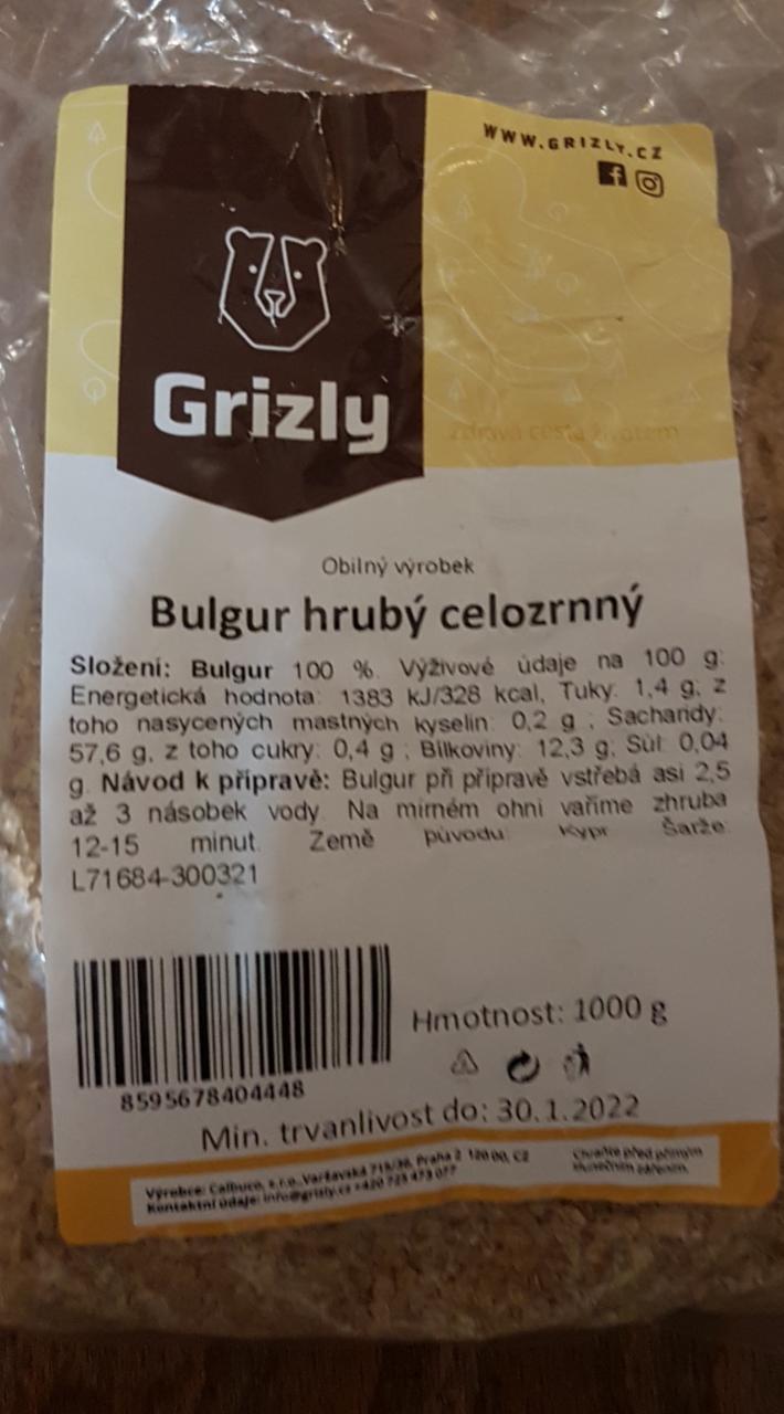 Fotografie - Bulgur hrubý celozrnný Grizly