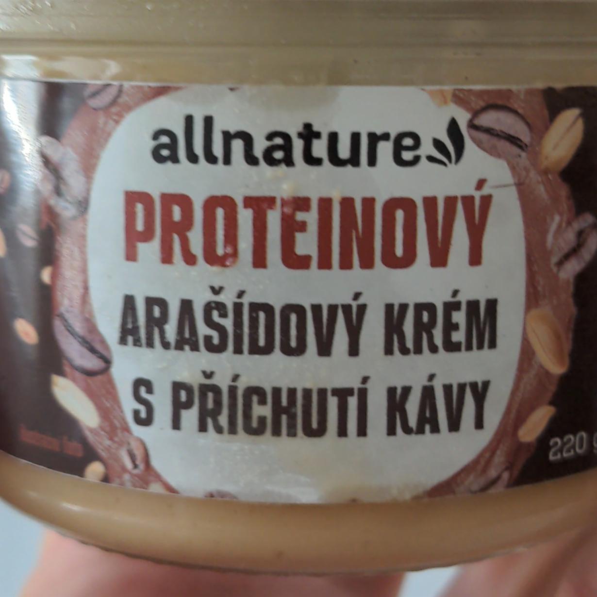 Fotografie - Proteinový arašídový krém s příchutí kávy Allnature