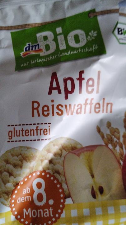 Fotografie - Apfel Reiswaffeln - dmBio