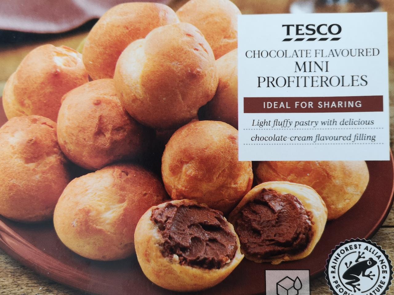 Fotografie - Mini Profiteroles Chocolate flavoured Tesco