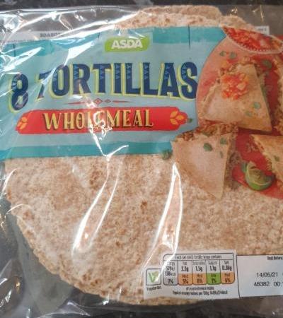 Fotografie - 8 tortillas wholemeal Asda