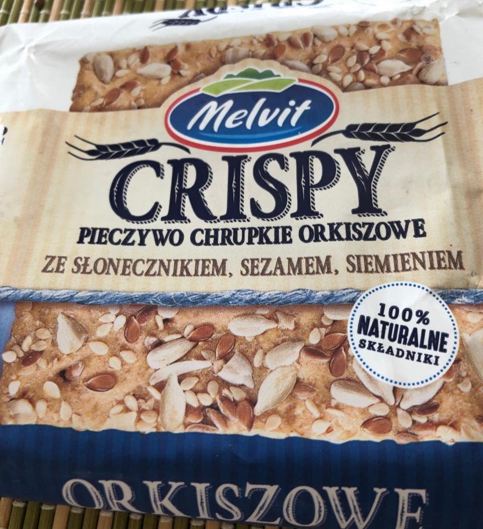 Fotografie - Crispy Pieczywo chrupkie orkiszowe ze słonecznikiem, sezamem i siemieniem Melvit