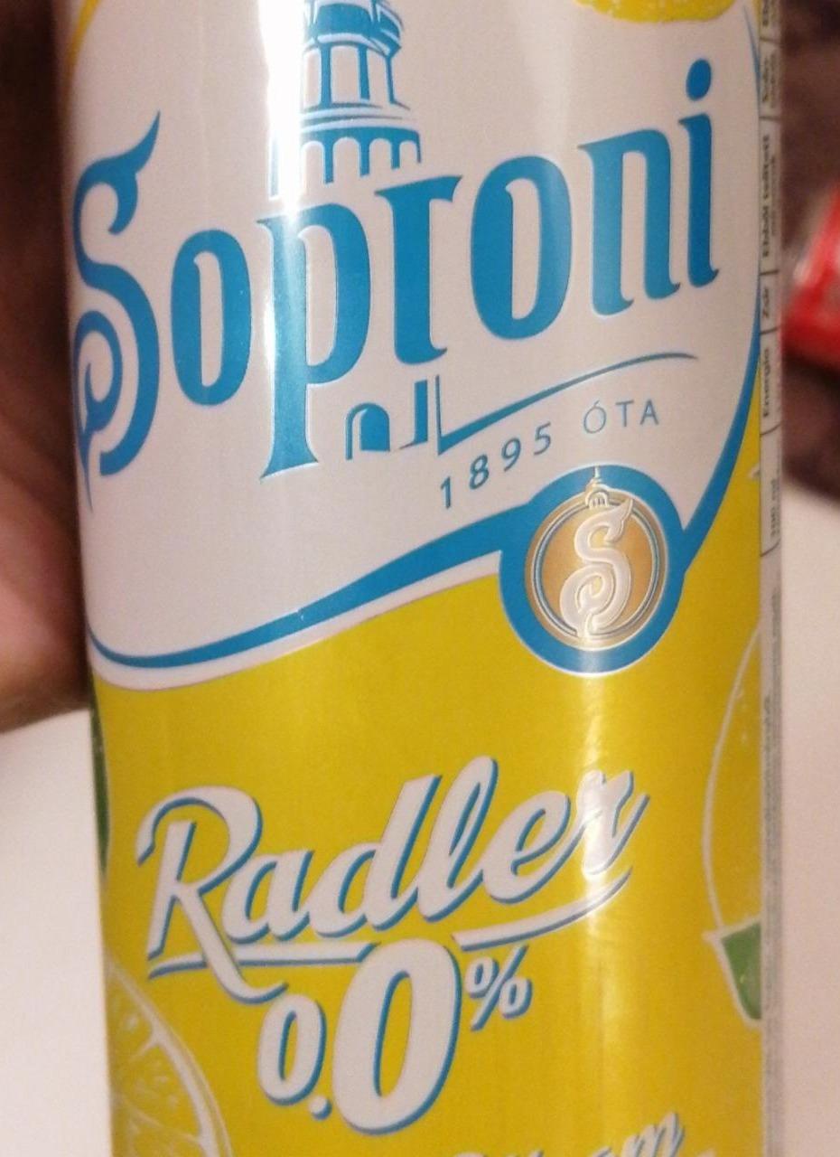 Fotografie - Radler 0.0% Citrom Soproni