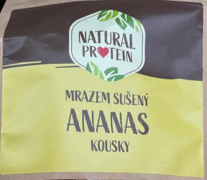 Fotografie - Mrazem sušený ananas kousky Natural protein