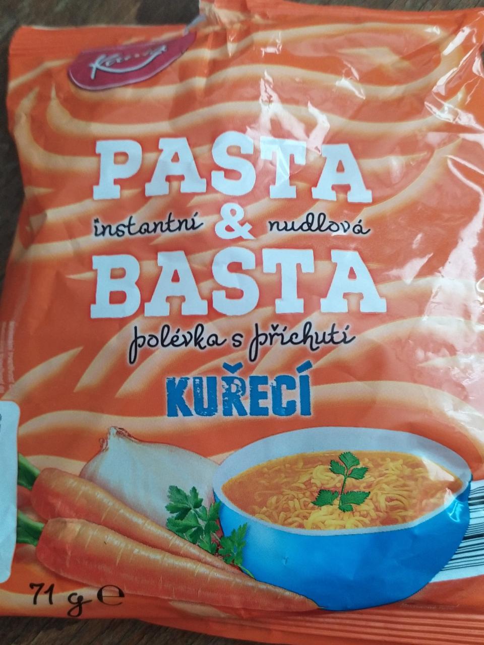 Fotografie - Pasta & Basta Instantní nudlová polévka s příchutí kuřecí Kania