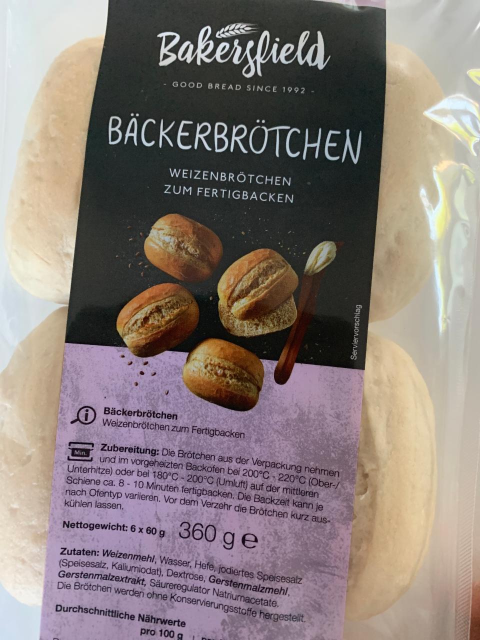 Fotografie - Bäckerbrötchen Bakersfield