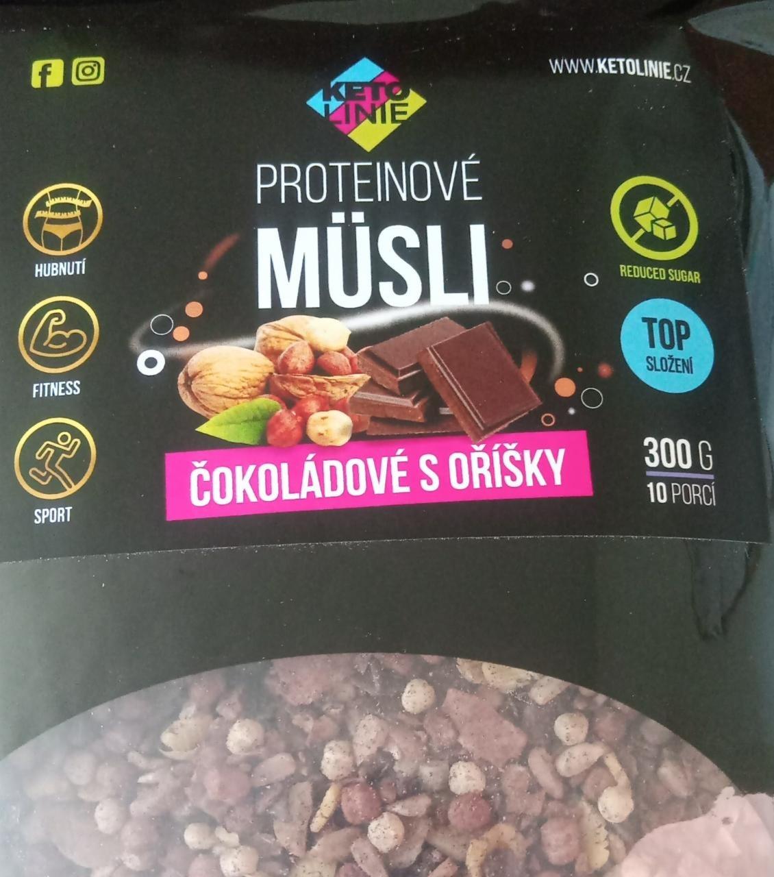 Fotografie - Proteinové müsli čokoládové s oříšky KetoLinie