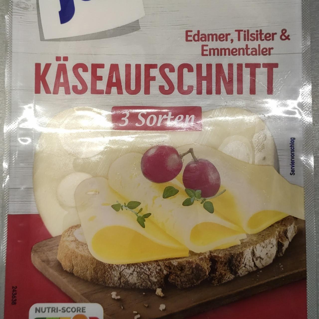 Fotografie - Käseaufschnitt 3 Sorten Ja!