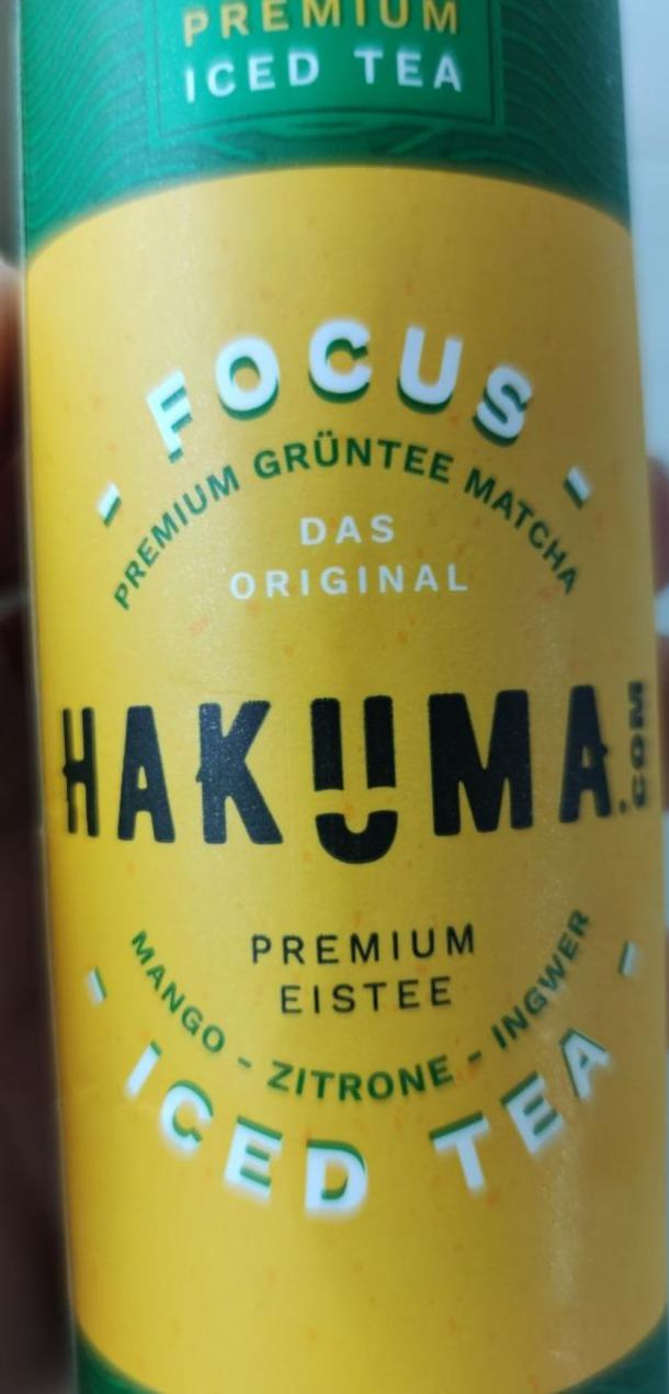 Fotografie - Focus Premium Matcha Eistee Mango-Zitrone -Ingwer Hakuma