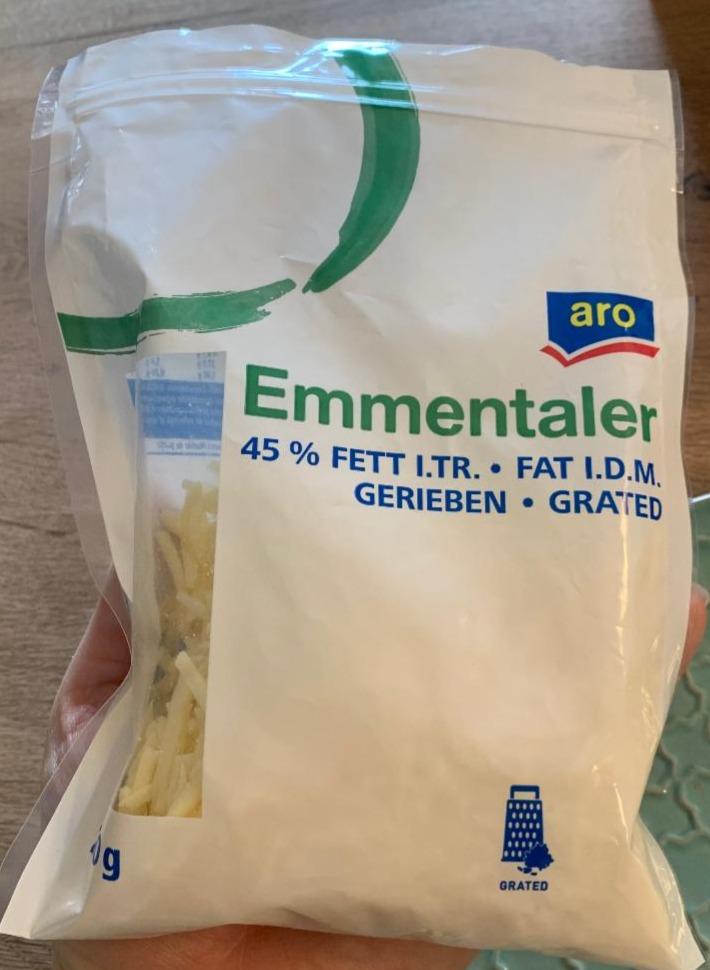 Fotografie - Emmentaler 45% fat grated Aro