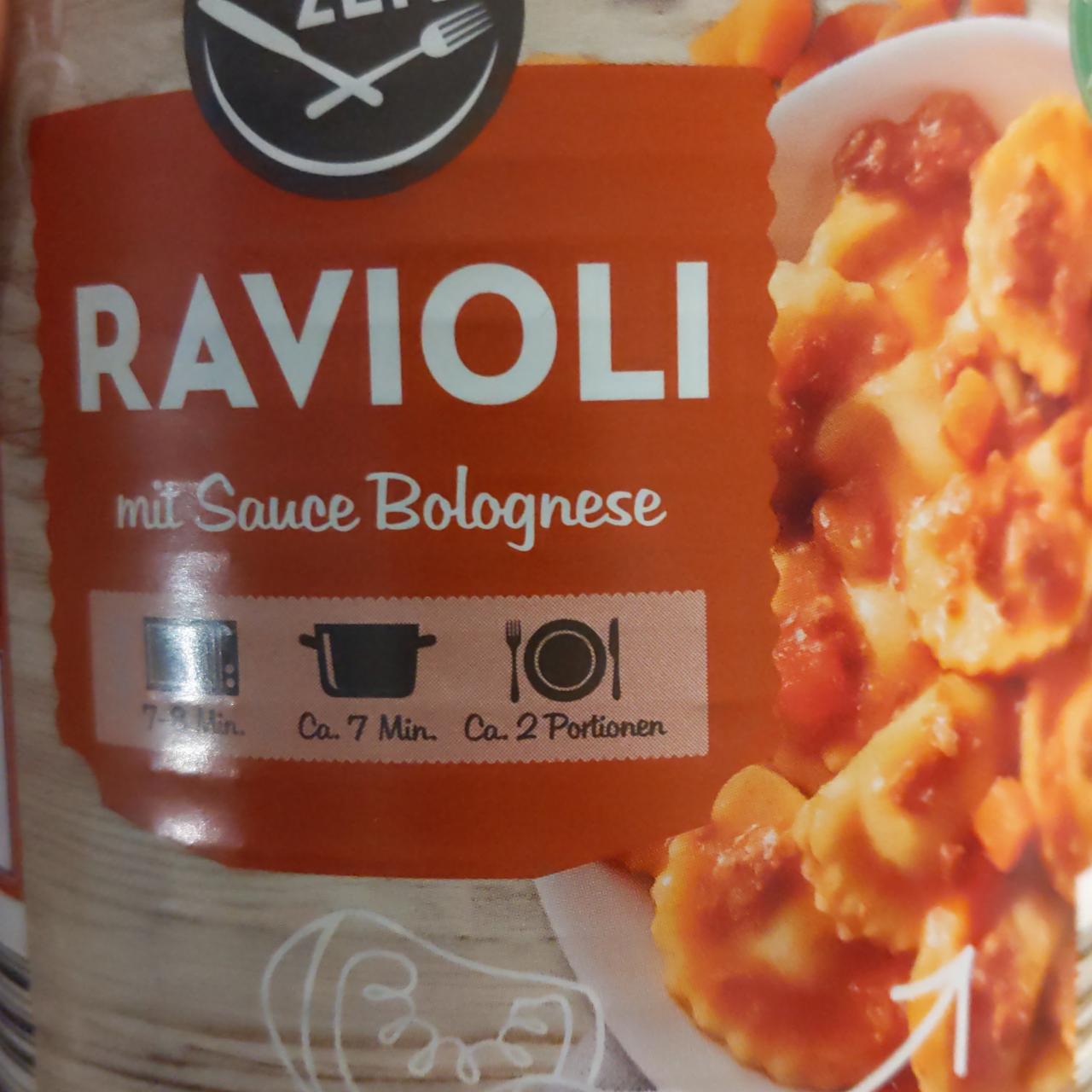 Fotografie - Ravioli mit sauce bolognese Speise ZEIT