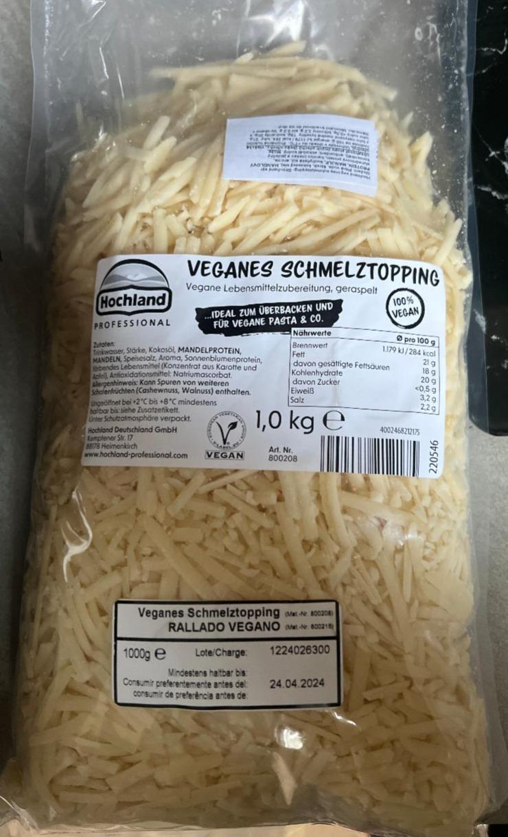 Fotografie - Veganes Schmelztopping Hochland