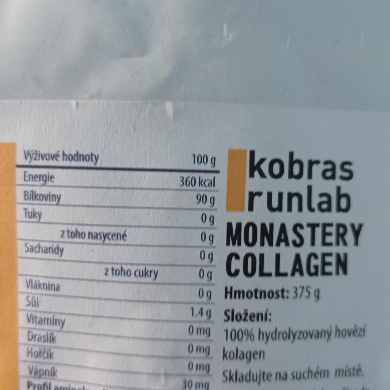 Fotografie - Monastery collagen Kobras runlab