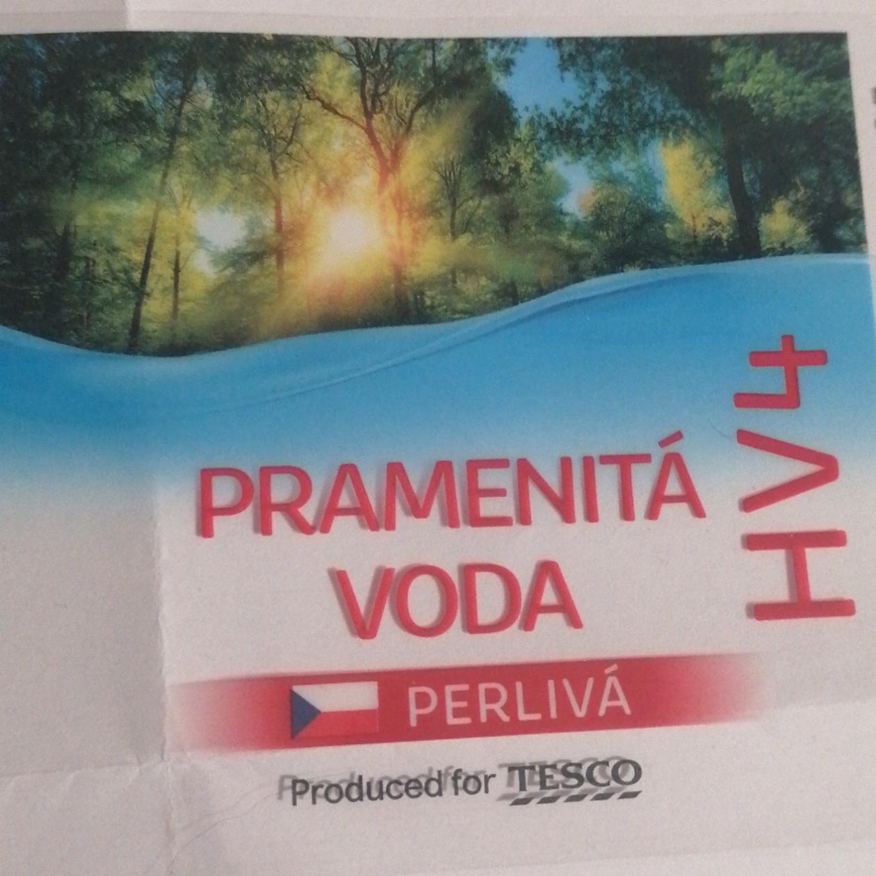 Fotografie - Pramenitá voda perlivá HV4 Tesco