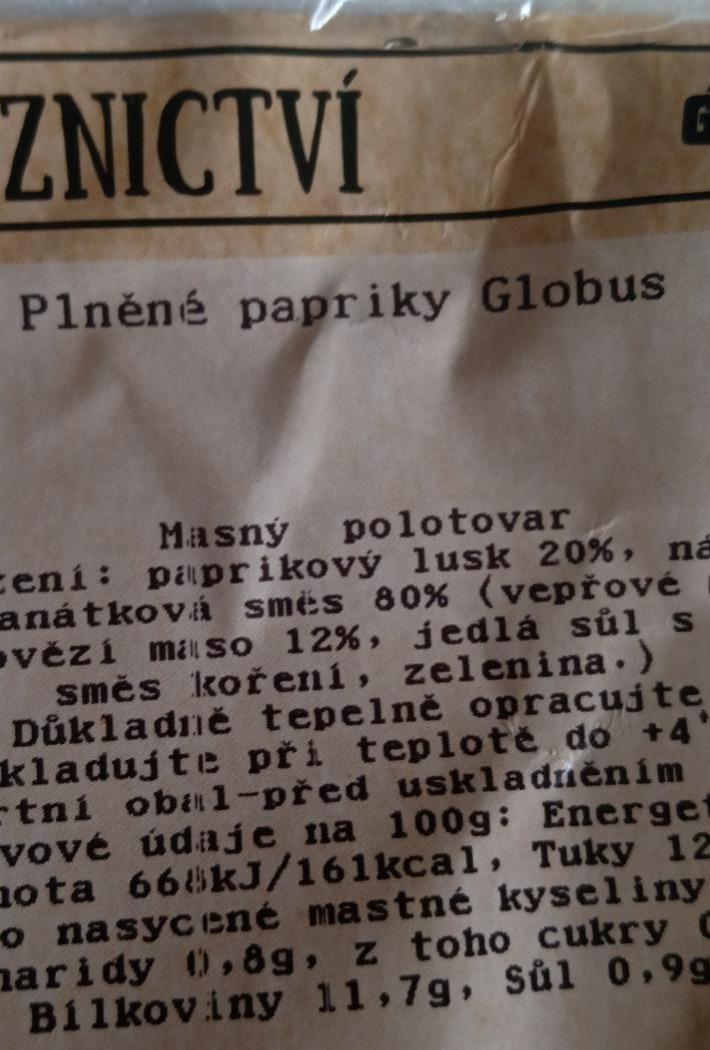 Fotografie - plněné papriky Globus