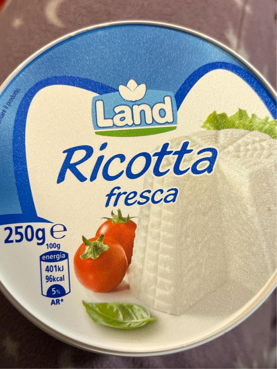 Fotografie - Ricotta fresca Land