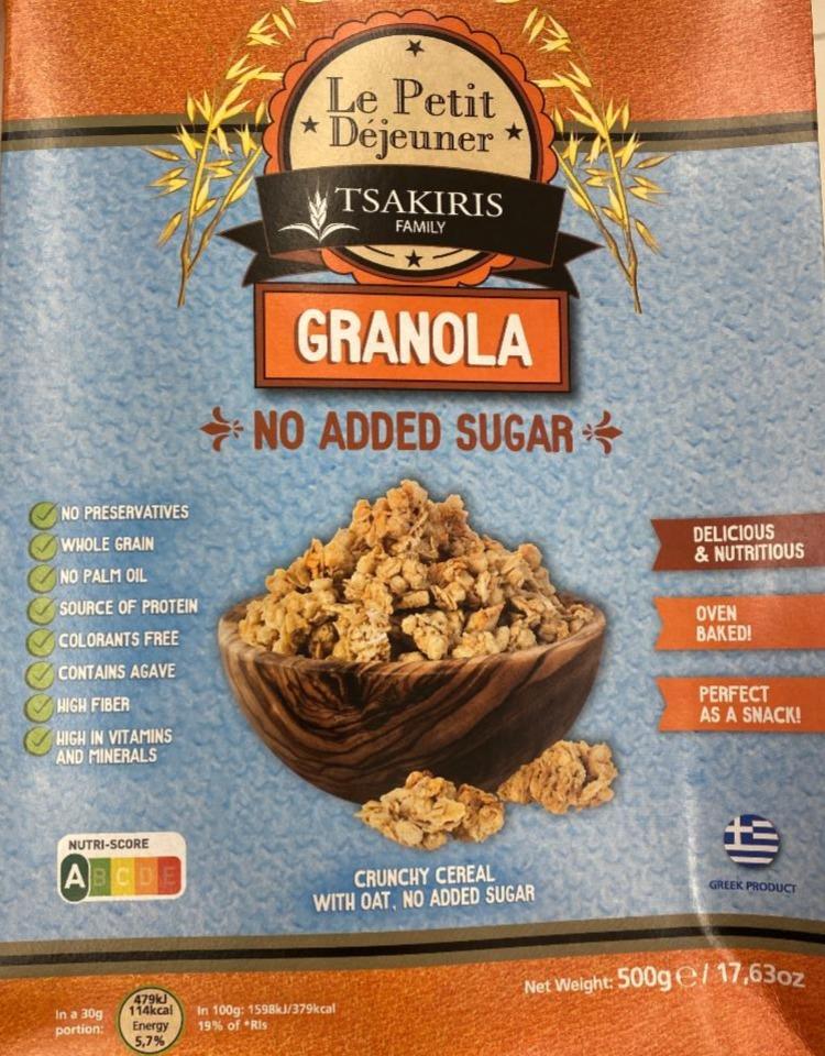 Fotografie - Granola No Added sugar Le Petit Déjeuner