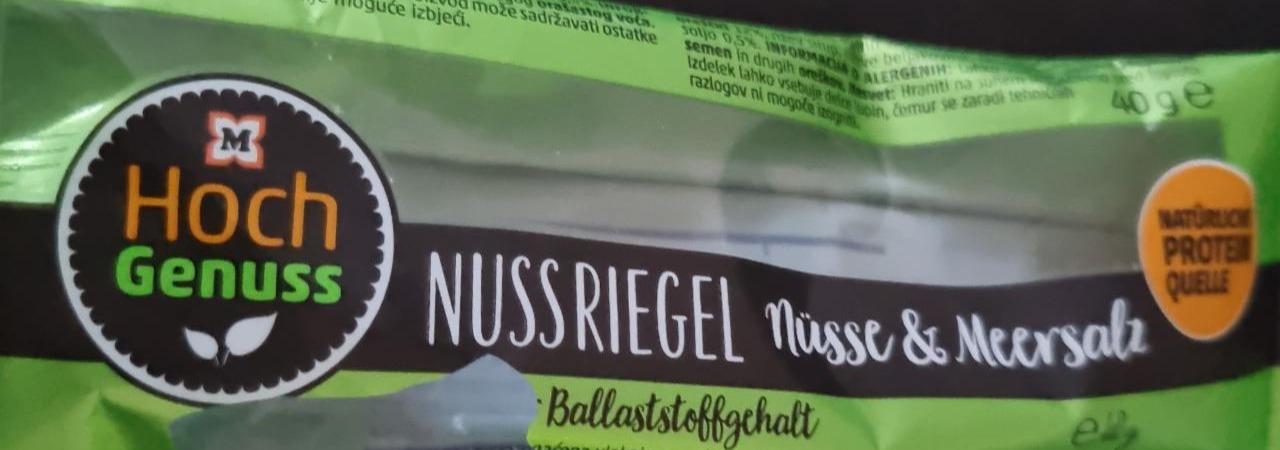 Fotografie - Nussriegel Nüsse & Meersalz HochGenuss