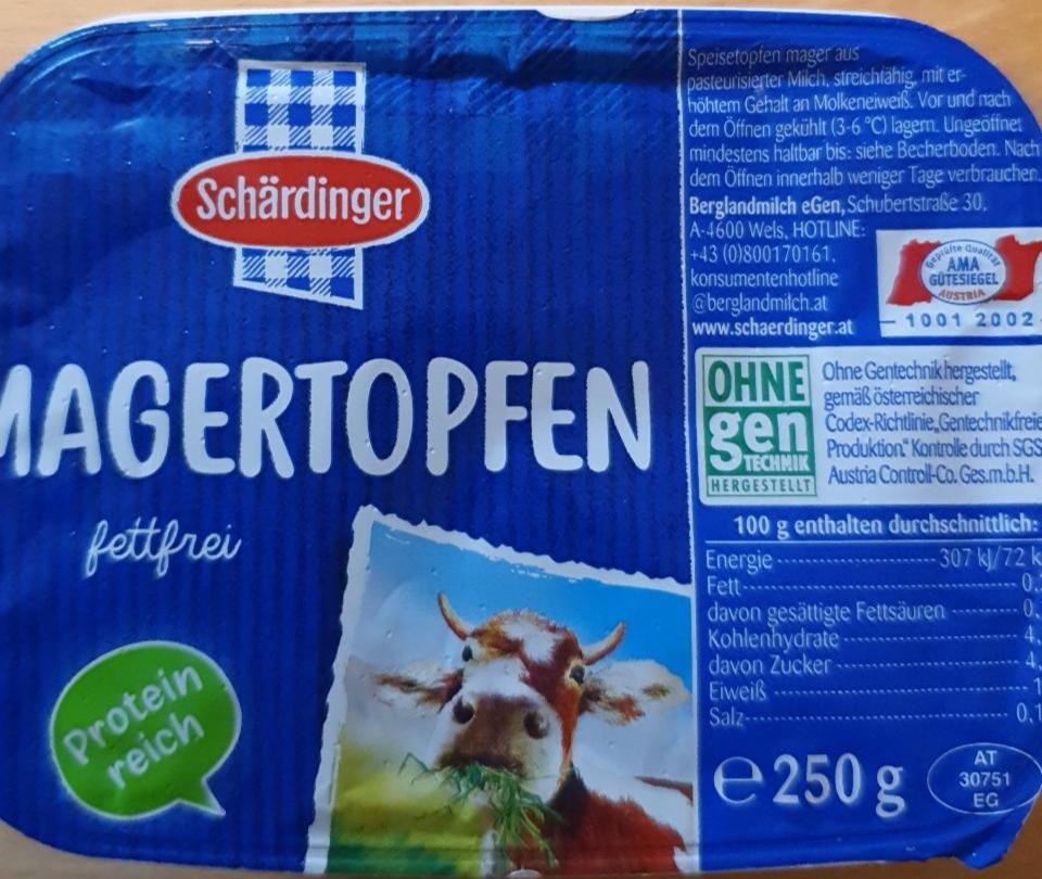 Fotografie - Magertopfen fettfrei Schärdinger